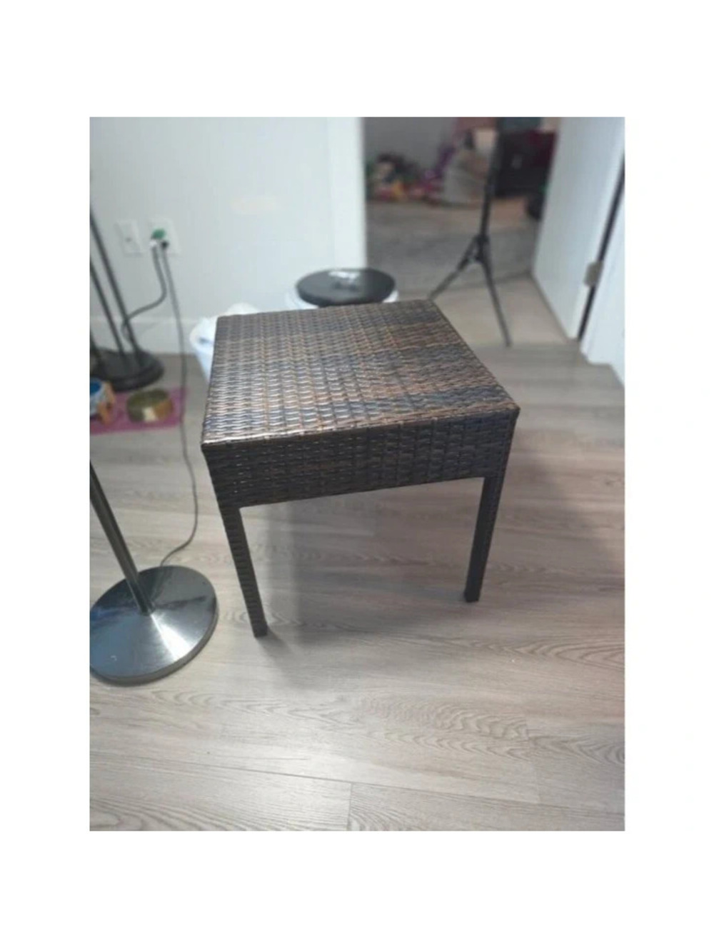 Outdoor Wicker Rattan Side Table